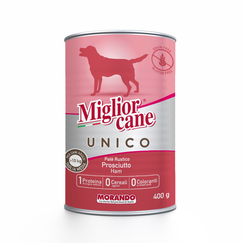 Migliorcane Unico Patè Ham猪肉火腿配方狗湿粮 400g